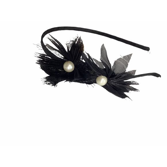 Girl’s Bundle 2 Black Embellished Headbands - Picture 7 of 8